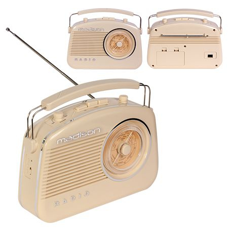 Radio/Playere/Boxe Multimedia Bluetooth - RADIO FM PORTABIL VINTAGE 15W CU FUNCTIE BLUETOOTH/AUX