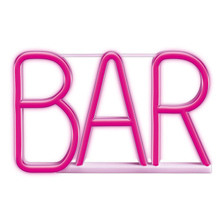 Reclame luminoase - RECLAMA LUMINOASA NEON LED LUMINA ROZ MODEL BAR