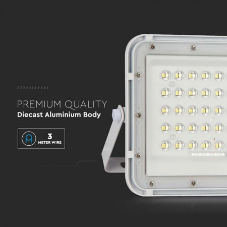 REFLECTOR CU INCARCARE SOLARA 15W 1200LM 6400K - ALB [10]