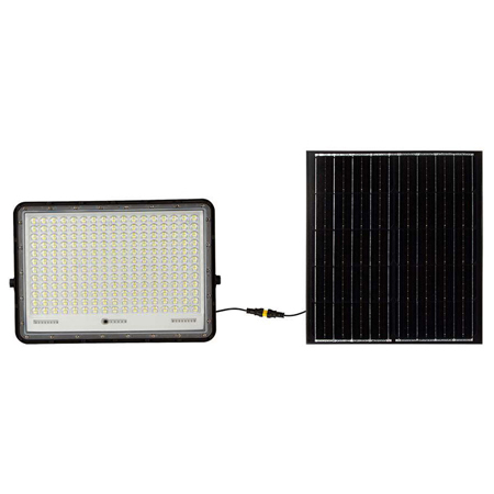 ILUMINAT EXTERIOR - REFLECTOR CU INCARCARE SOLARA 30W 2300LM 6400K - NEGRU