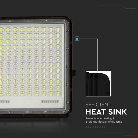 REFLECTOR CU INCARCARE SOLARA 30W 2300LM 6400K - NEGRU [13]