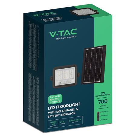 REFLECTOR CU INCARCARE SOLARA 50W 1200LM 7IN1 - NEGRU [10]