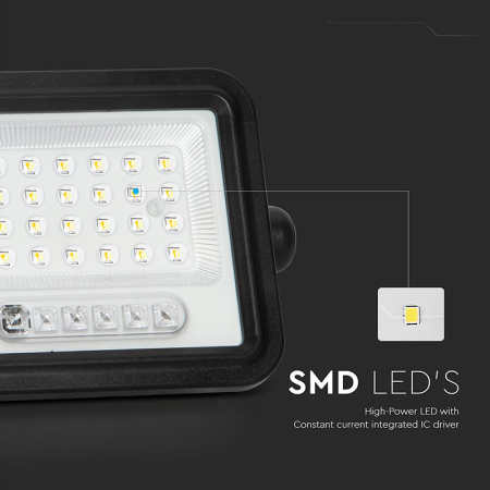 REFLECTOR CU INCARCARE SOLARA 50W 1200LM 7IN1 - NEGRU [12]