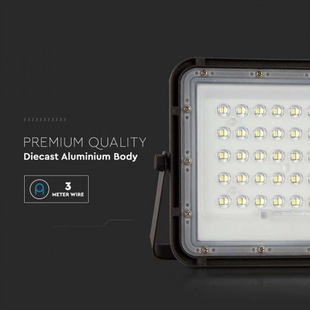 REFLECTOR CU INCARCARE SOLARA 6W 400LM 4000K - NEGRU [10]