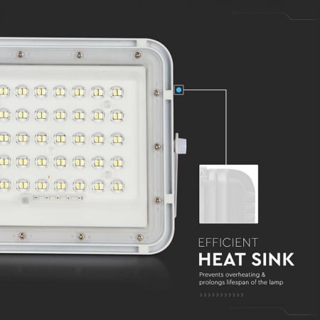 REFLECTOR CU INCARCARE SOLARA 6W 400LM 6400K - ALB [13]