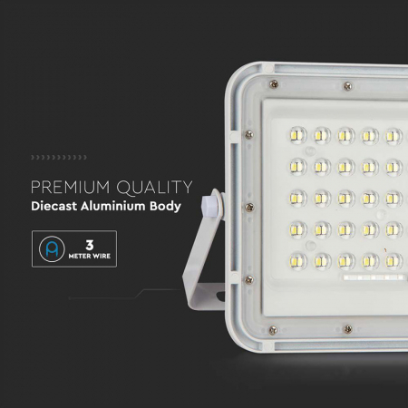 REFLECTOR CU INCARCARE SOLARA 6W 400LM 6400K - ALB [10]
