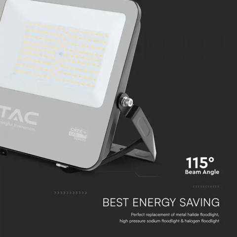 REFLECTOR LED 100W 135LM/W 4000K IP65 CABLU 1M CIP CREE - NEGRU/GRI [9]