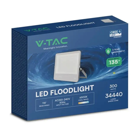 REFLECTOR LED 200W 135LM/W 6500K IP65 CABLU CIP CREE - NEGRU/GRI [3]