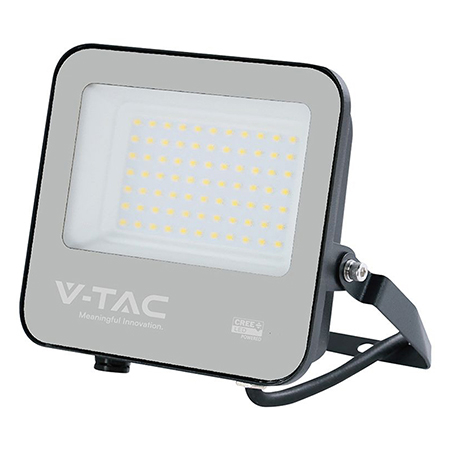 Reflectoare LED - REFLECTOR LED 50W 135LM/W 6500K IP65 CABLU 1M CIP CREE - NEGRU/GRI