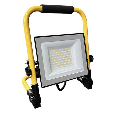 Reflectoare LED - REFLECTOR LED 50W 6500K CABLU 3M + STAND CIP CREE - NEGRU/GALBEN