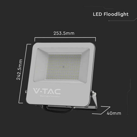 REFLECTOR LED SMD 100W 185LM/W 6500K IP65 CIP SAMSUNG - NEGRU/GRI - V-TAC  SKU-9895 [4]