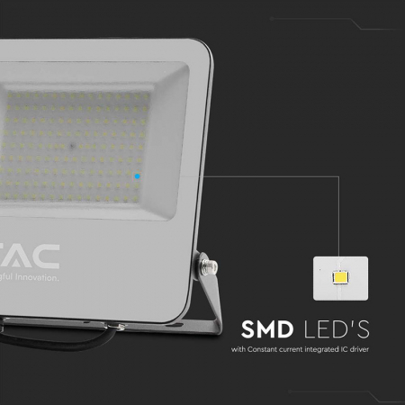 REFLECTOR LED SMD 100W 185LM/W 6500K IP65 CIP SAMSUNG - NEGRU/GRI - V-TAC  SKU-9895 [5]