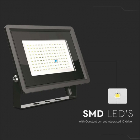 REFLECTOR LED SMD 100W 3000K IP65 - NEGRU [5]
