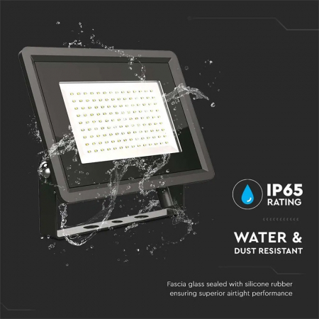 REFLECTOR LED SMD 100W 3000K IP65 - NEGRU [8]