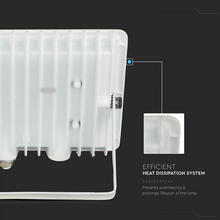 ReflReflector LED SMD, 100W, 4000K, IP65, alb, V-TAC, SKU-215968 [6]