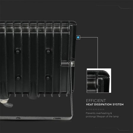 REFLECTOR LED SMD 100W 6400K IP65 - NEGRU [6]