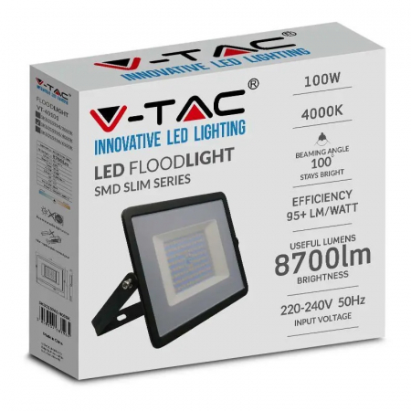 REFLECTOR LED SMD 100W 6500K IP65 - NEGRU [3]
