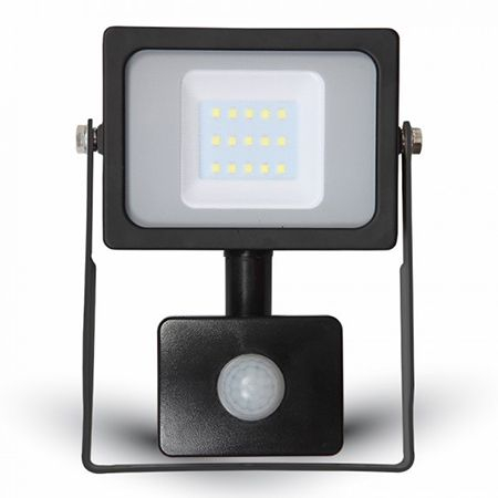 ILUMINAT EXTERIOR - REFLECTOR LED SMD 10W 6400K IP65 CU SENZOR MISCARE NEGRU