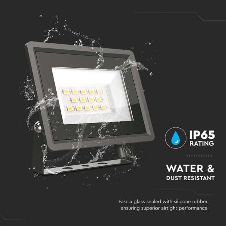 REFLECTOR LED SMD 10W 6400K IP65 - NEGRU [9]