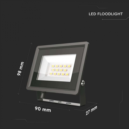 REFLECTOR LED SMD 10W 6400K IP65 - NEGRU [5]