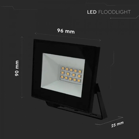 REFLECTOR LED SMD 10W 6500K IP65 - NEGRU [3]