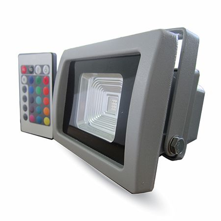 ILUMINAT EXTERIOR - REFLECTOR LED SMD 10W RGB IP65 GRI