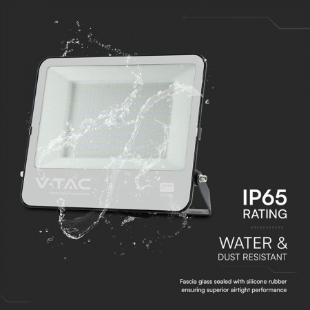 Reflector LED SMD, 200W, 6500K, IP65, cablu 1m, cip Samsung, negru, V-TAC, SKU-23444 [8]
