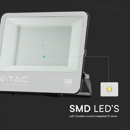 Reflector LED SMD, 200W, 6500K, IP65, cablu 1m, cip Samsung, negru, V-TAC, SKU-23444 [5]