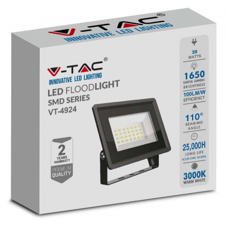 REFLECTOR LED SMD 20W 4000K IP65 - NEGRU [4]