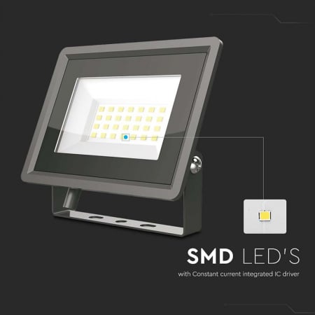REFLECTOR LED SMD 20W 6500K IP65 - NEGRU [6]