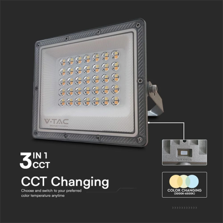 REFLECTOR LED SMD 30W 3IN1 IP65 CABLU - GRI [5]