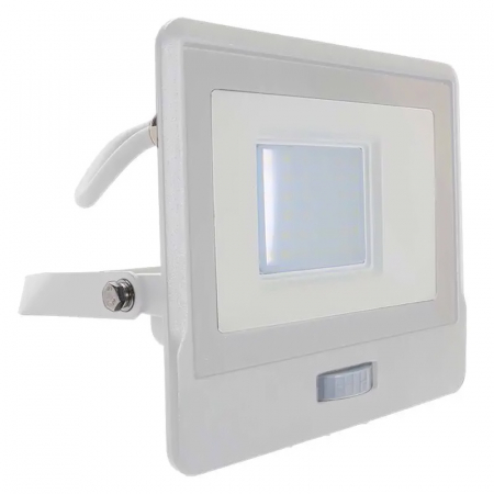REFLECTOR LED SMD 30W 6400K IP65 CU SENZOR MISCARE - ALB [1]