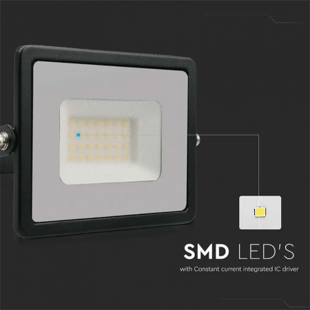 REFLECTOR LED SMD 30W 6400K IP65 - NEGRU [6]