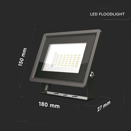 REFLECTOR LED SMD 50W 3000K IP65 - NEGRU [4]