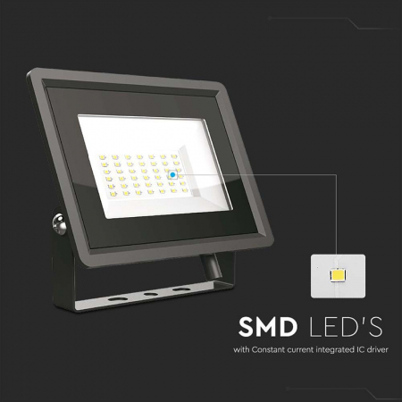 REFLECTOR LED SMD 50W 3000K IP65 - NEGRU [5]