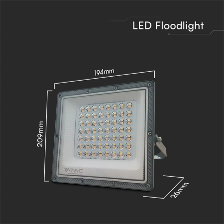 REFLECTOR LED SMD 50W 3IN1 IP65 CABLU - GRI [3]