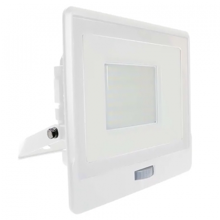 REFLECTOR LED SMD 50W 6400K IP65 CU SENZOR MISCARE - ALB [1]