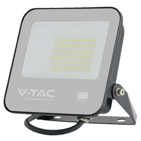 Reflector LED SMD, 50W, 6500K, IP65, cablu 1m, cip Samsung, gri, V-TAC, SKU-23600 [1]