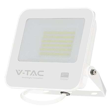 ILUMINAT EXTERIOR - Reflector LED SMD, 50W, 6500K, IP65, cip Samsung, alb/gri, V-TAC, SKU-23690