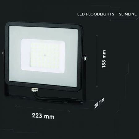 REFLECTOR LED SMD 50W 6500K IP65 CIP SAMSUNG - NEGRU [2]