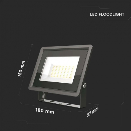 REFLECTOR LED SMD 50W 6500K IP65 - NEGRU [4]