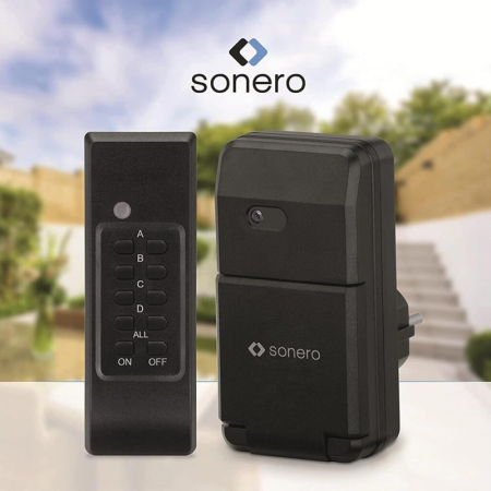 (S-RCS301) PRIZA PENTRU EXTERIOR CU TELECOMANDA 1100W SONERO [3]