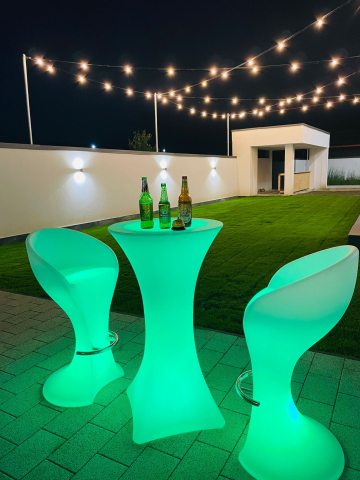 Scaun inalt tip bar, iluminat led RGB, 65x110cm, V-TAC 40271 [3]