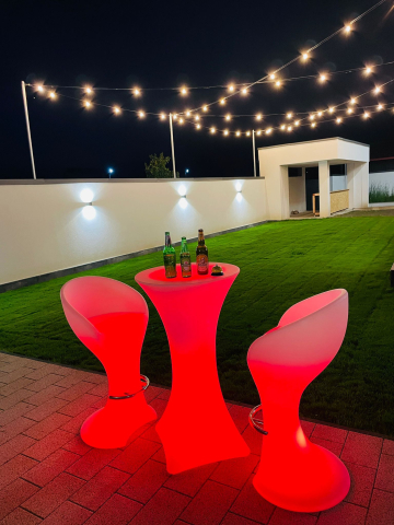 Scaun inalt tip bar, iluminat led RGB, 65x110cm, V-TAC 40271 [2]