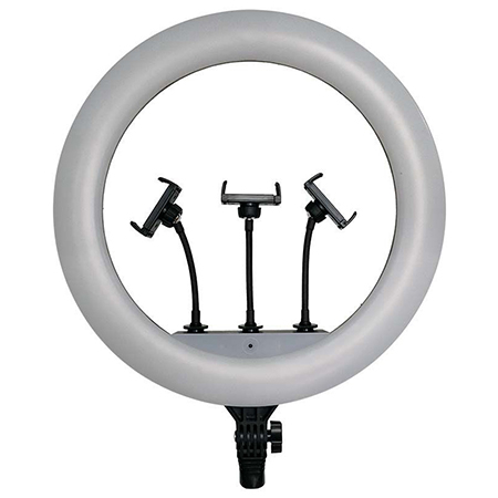 Trepied selfie - SELFIE RING LIGHT 55W CU TREPIED SI SUPORT 3 TELEFOANE