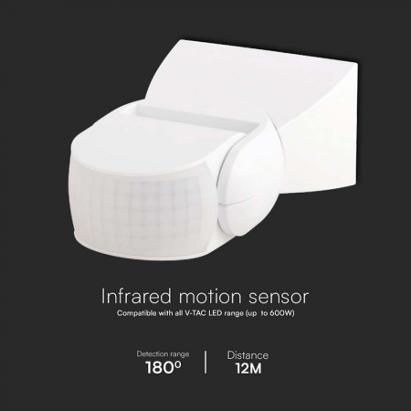 SENZOR DE MISCARE 300W 180GR IP65 - ALB [4]