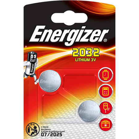Baterii alcaline - SET 2 BATERII ALCALINE CR2032 ENERGIZER
