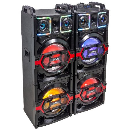 Kit Sonorizare - SET 2 BOXE 2X10"/25CM 850W CU USB/SD/AUX/BLUETOOTH + TELECOMANDA