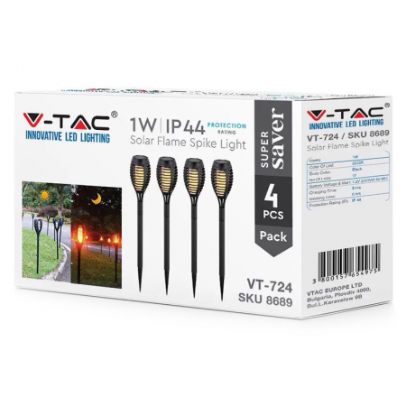 SET 4 CORP ILUMINAT GRADINA IP44 3 IN 1 EFECT FLACARA INCARCARE SOLAR [2]