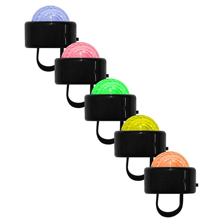 LUMINI SI EFECTE DISCO - Set 4 inele iluminate led 3x0.2w rgb